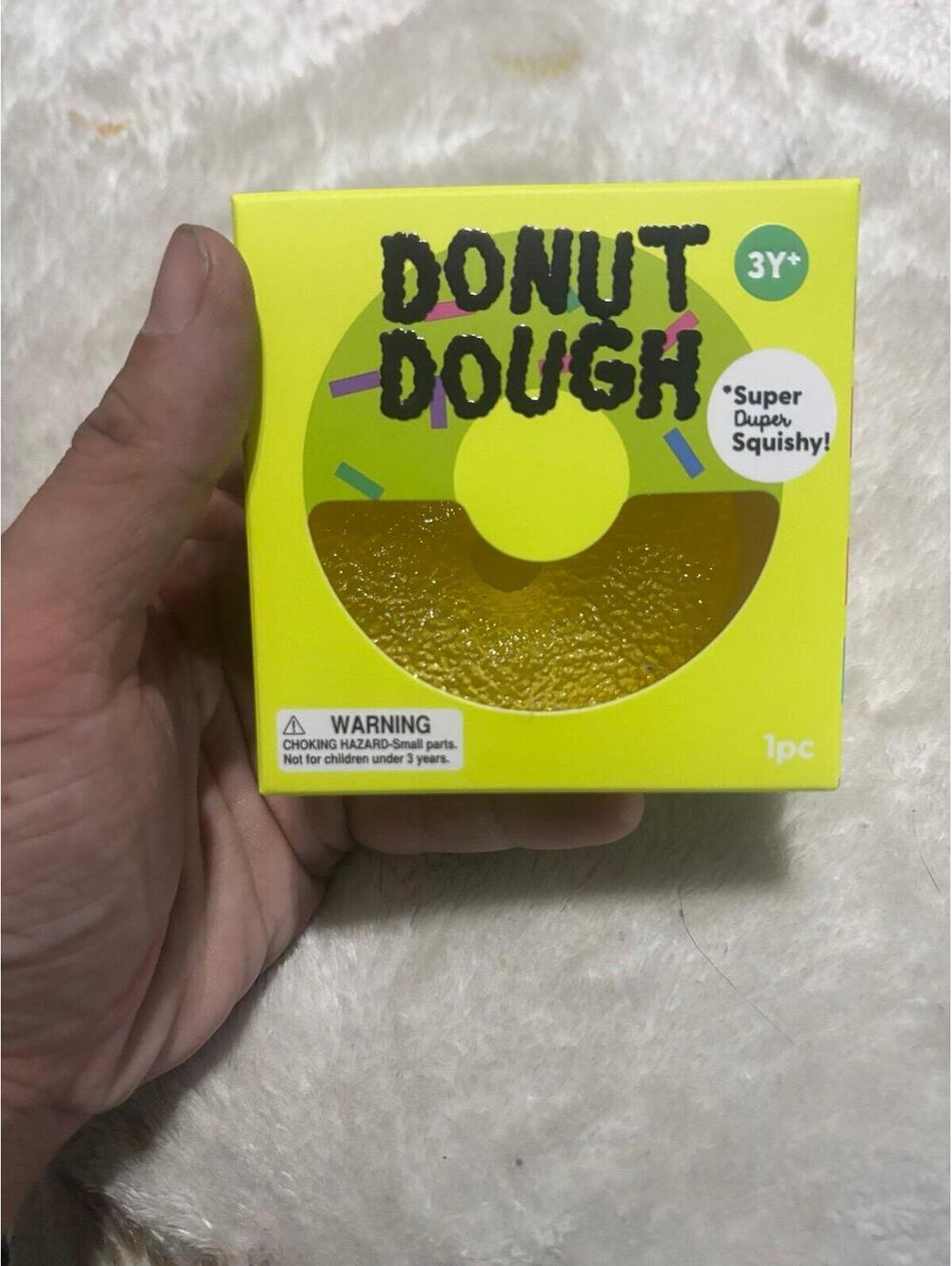 J’Adore Donut Dough Squishy Sensory Fidget Yellow
